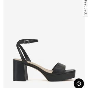 Vince Camuto black platform 3" heels like new. Sz 7.5